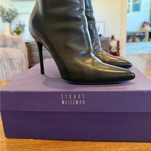 Stuart Weitzman Black Heeled Boots